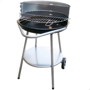 Barbecue a Carboni con Ruote Aktive Metallo smaltato 51 x 82 x 51 cm Nero