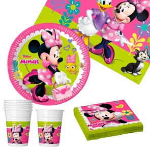 Set Articoli per feste Minnie Mouse 37 Pezzi