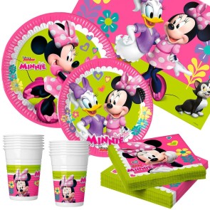 Set Articoli per feste Minnie Mouse Happy Deluxe 89 Pezzi 16