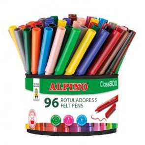 Set di Pennarelli Alpino ClassBOX Multicolore 96 Pezzi