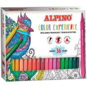 Set di Pennarelli Alpino Color Experience Multicolore 36 Pezzi