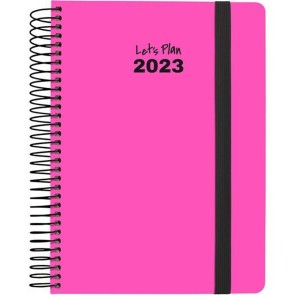 Agenda Grafoplas NEON 2023 Fucsia (15 x 21 cm)
