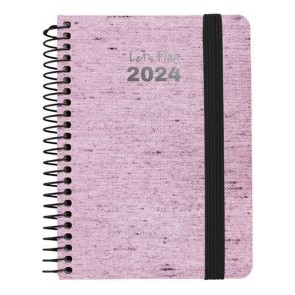 Agenda Grafoplas Ecojeans 2024 Rosa A6 10 x 15 cm