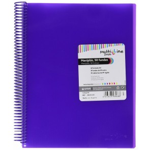Classificatore Documenti Grafoplas Maxiplás Violetta A4 Spirale