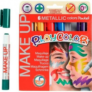 Trucco per Bambini Playcolor Metallic Multicolore 6 Pezzi Da barra