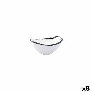 Ciotola Ariane Vital Filo Bianco Nero Ceramica 11,6 cm (8 Unità)