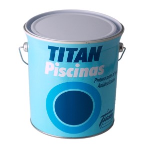 Vernice acrilica Titan 5806106 Piscina Bianco Mat 4 L