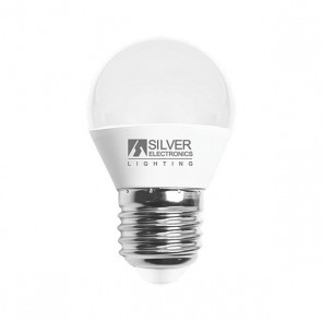 Lampadina LED Sferica Silver Electronics 960727 E27 7W Luce calda