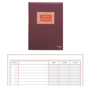 Libro contabile DOHE 09908 Bordeaux A4 100 fogli