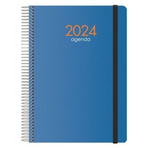 Agenda SYNCRO  DOHE 2024 Annuale Azzurro 15 x 21 cm