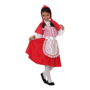 Costume per Bambini C3220 Cappuccetto Rosso 5-6 Anni Rosso (4 Pezzi)