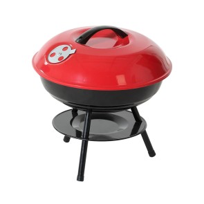 Barbecue Portatile Rosso/Nero 35,5 x 37 cm