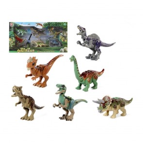 Set 6 Dinosauri Era of Dinosaurs Plastica (42 x 22 cm)