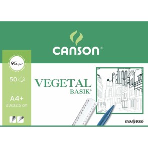 Blocco da disegno Canson Carta vegetale A4+ 50 Foglie (23 x 32,5 cm)