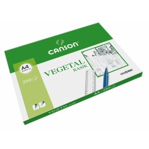 Carta vegetale Canson Basik A4 250 Foglie 90 g/m² (210 x 297 mm)