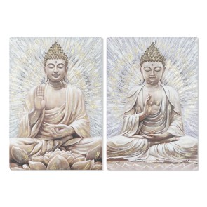 Quadro Home ESPRIT Buddha Orientale 70 x 3 x 100 cm (2 Unità)