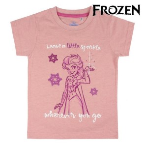 Maglia a Maniche Corte per Bambini Frozen 73477 Rosa