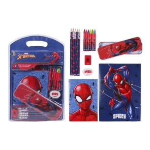 Set di Cancelleria Spiderman Rosso (16 pcs)
