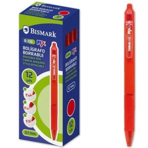 Penna Bismark B-110 Fix Rosso 0,7 mm (12 Pezzi)