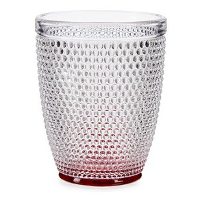 Bicchiere Rosso Punti Vetro (300 ml) (1 uds)