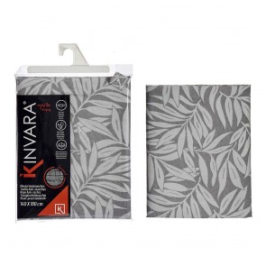 Tovaglia Jacquard Frunze Bianco Grigio (140 x 180 cm)
