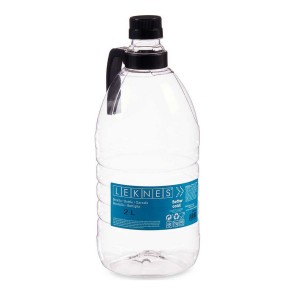 Bottiglia Rotonda Trasparente Plastica PET (2000 ml)