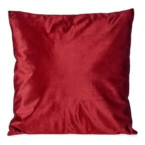 Cuscino Velluto Rosso Poliestere (45 x 13 x 45 cm)