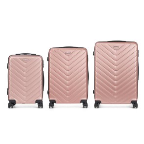 Set di valigie Rosa 3 Pezzi