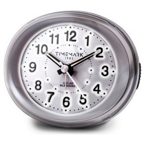 Orologio-Sveglia Analogico Timemark Argentato (9 x 9 x 5,5 cm)