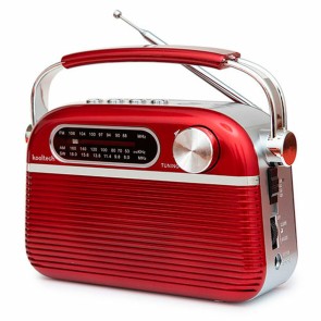 Radio Portatile Bluetooth Kooltech Rosso Vintage