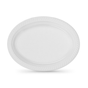 Set di piatti riutilizzabili Algon Bianco 27 x 21 cm Plastica 6 Unità