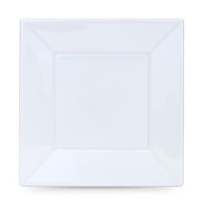 Set di piatti riutilizzabili Algon Quadrato Bianco Plastica 23 cm 12 Unità