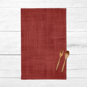 Panno da Cucina Muaré Rosso 45 x 70 cm