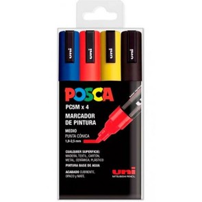 Set di Pennarelli POSCA PC-5M Multicolore