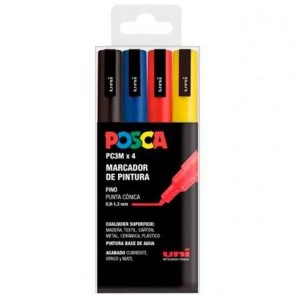 Set di Pennarelli POSCA PC-3M Multicolore