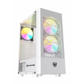 Case computer desktop ATX Nfortec Caelum RGB Bianco
