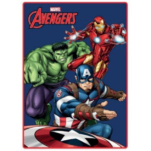 Coperta The Avengers Super heroes 100 x 140 cm Multicolore Poliestere