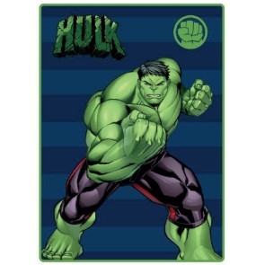 Coperta The Avengers Hulk 100 x 140 cm Azzurro Verde Poliestere