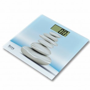 Bilancia Digitale da Bagno TM Electron Zen Azzurro Slim (23 mm)