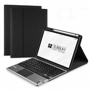 Custodia per Tablet e Tastiera Subblim Funda con Teclado Retroiluminado KEYTAB Pro BL BT Touchpad Ipad Pro 11 2020 Black iPad Pr