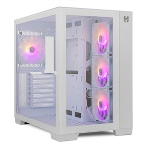 Case computer desktop ATX Nox NXHUMMERASTRAWH Bianco Ventilatore x 4