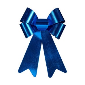 Fiocco 22 x 38 cm Decorazione Natalizia Azzurro PVC