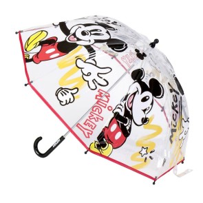 Ombrelli Mickey Mouse Trasparente Ø 71 cm Rosso