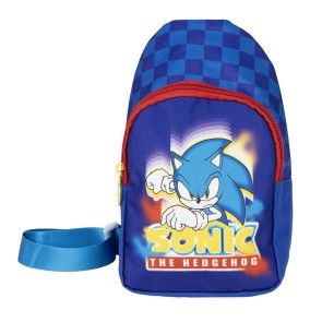 Zaino per Bambini Sonic Azzurro 13 x 23 x 7 cm