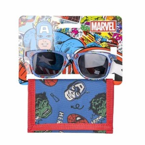 Set di occhiali da sole e portafoglio The Avengers 2 Pezzi Azzurro