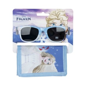 Set di occhiali da sole e portafoglio Frozen Azzurro