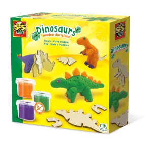 Set di Plastilina SES Creative Dinosaurs Senza Glutine