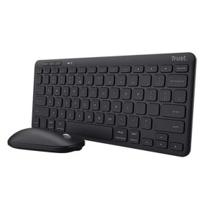 Tastiera e Mouse Trust 25061 Nero Qwerty in Spagnolo QWERTY