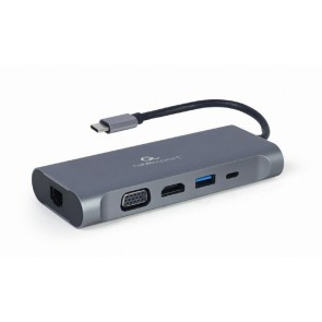 Hub USB-C GEMBIRD A-CM-COMBO7-01 Grigio 100 W