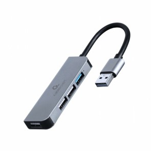 Hub USB GEMBIRD 4-port USB hub 1 x USB 3.1 + 3 x USB 2.0 Argentato
